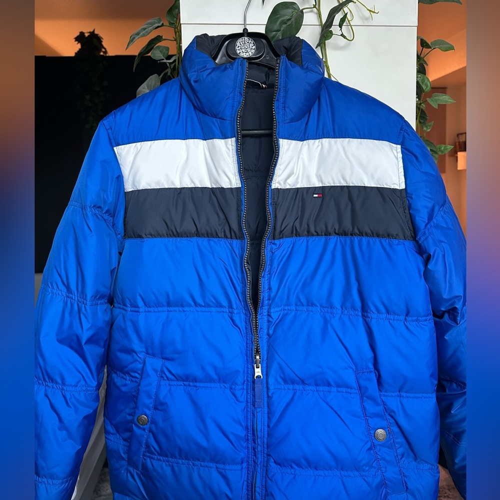 Tommy Hilfiger Down Puffer Jacket Reversible Full Zip.